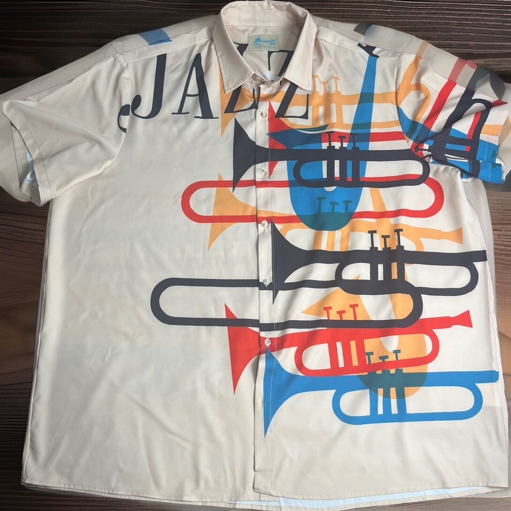 Hawalili Mens 2XL Cool Modern Jazz Theme Soft Polyester